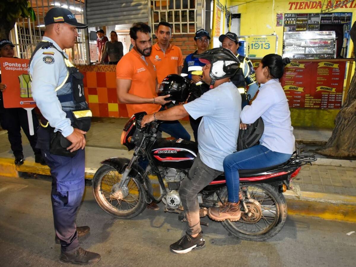 Autoridades lideran controles para mejorar la movilidad en Santa Marta