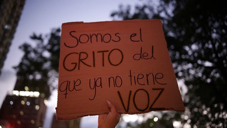 Jornada de protestas de este 27 de noviembre. Foto: Colprensa