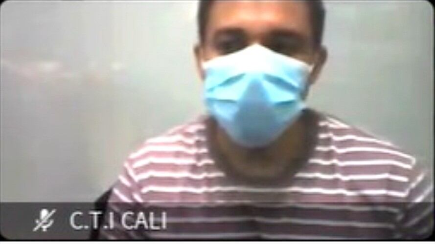 Capturan al patrullero de la Policía Nacional, Luis Ángel Piedrahita Hernández. Foto: Fiscalía General de la Nación