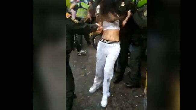 Mujer agredida . Foto: Tomada del video.
