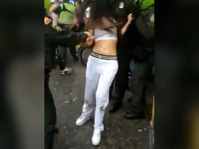 Mujer agredida . Foto: Tomada del video.
