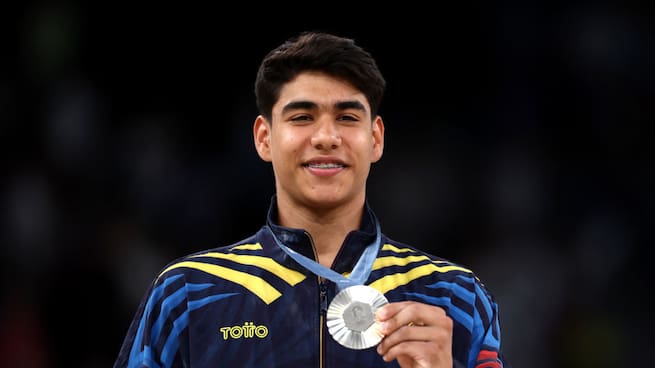 ¡ORGULLO! Ángel Barajas ganó plata en barra fija: primera de Colombia en JJ. OO. 2024