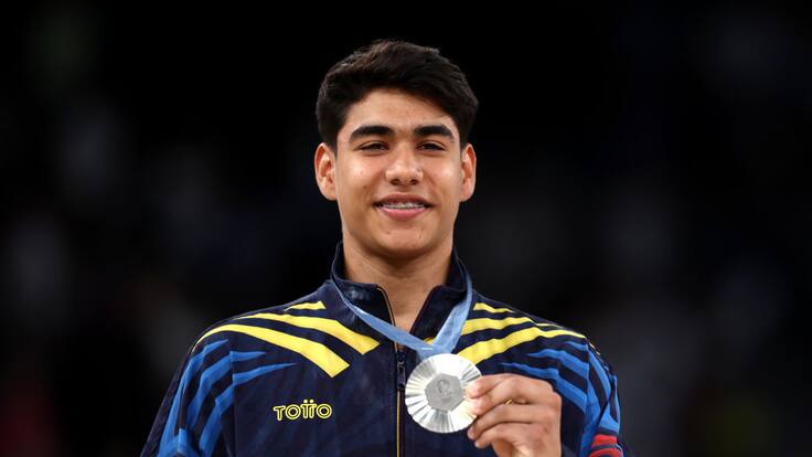 ¡ORGULLO! Ángel Barajas ganó plata en barra fija: primera de Colombia en JJ. OO. 2024