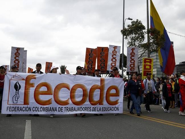 Fecode paro . Foto: Colprensa