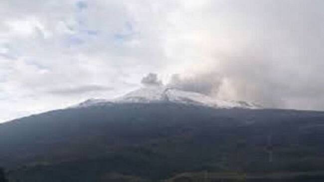 Situación con el Volcán Nevado del Ruiz. Crédito: Colprensa.