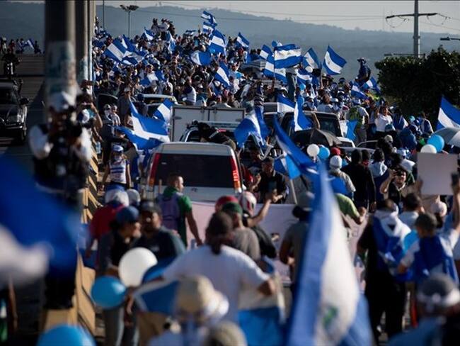 Oposición pide volver a las calles al cumplirse un año de violentas protestas en Nicaragua. Foto: Agencia Anadolu
