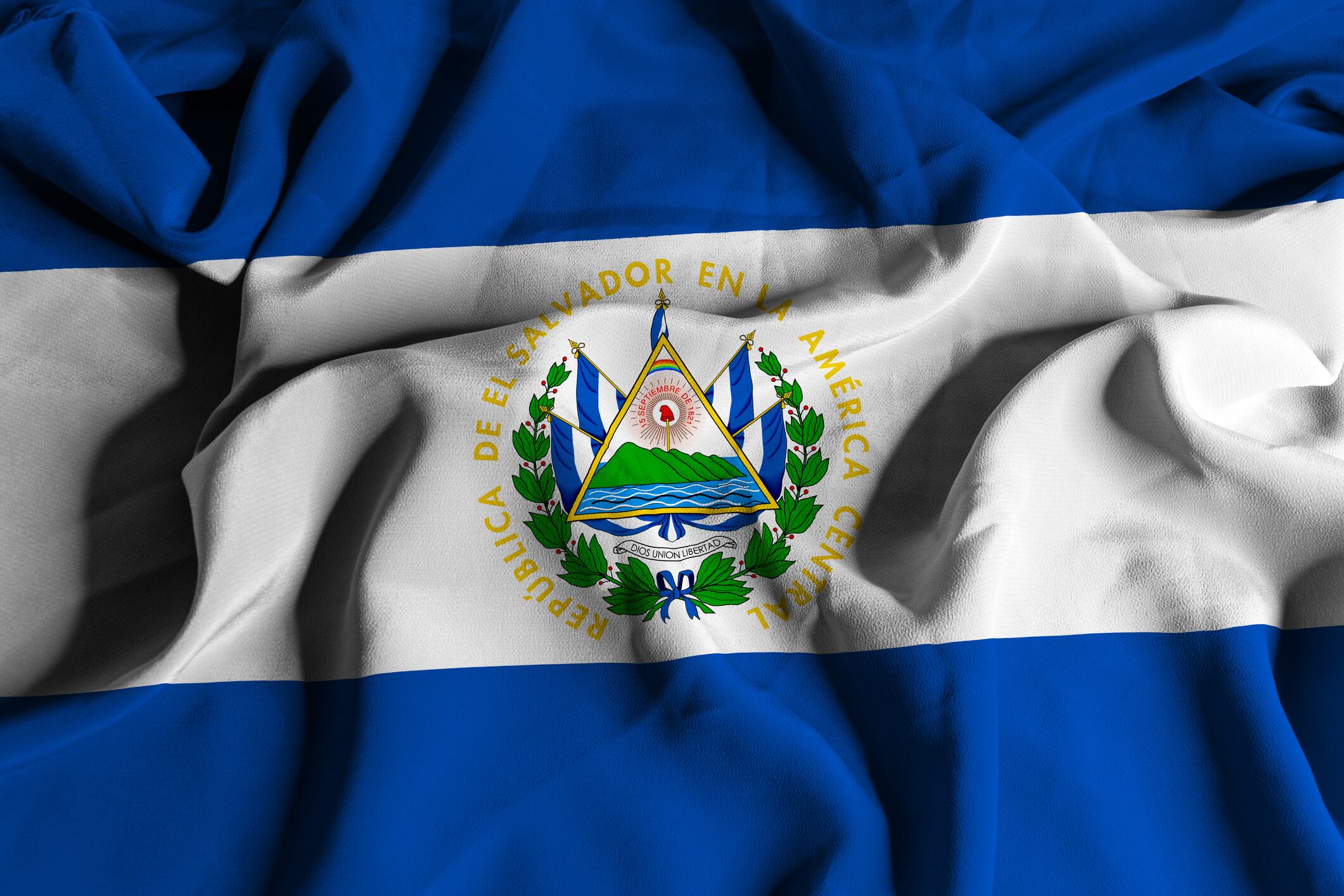 Imagen de referencia de bandera de El Salvador. Foto: Getty Images.