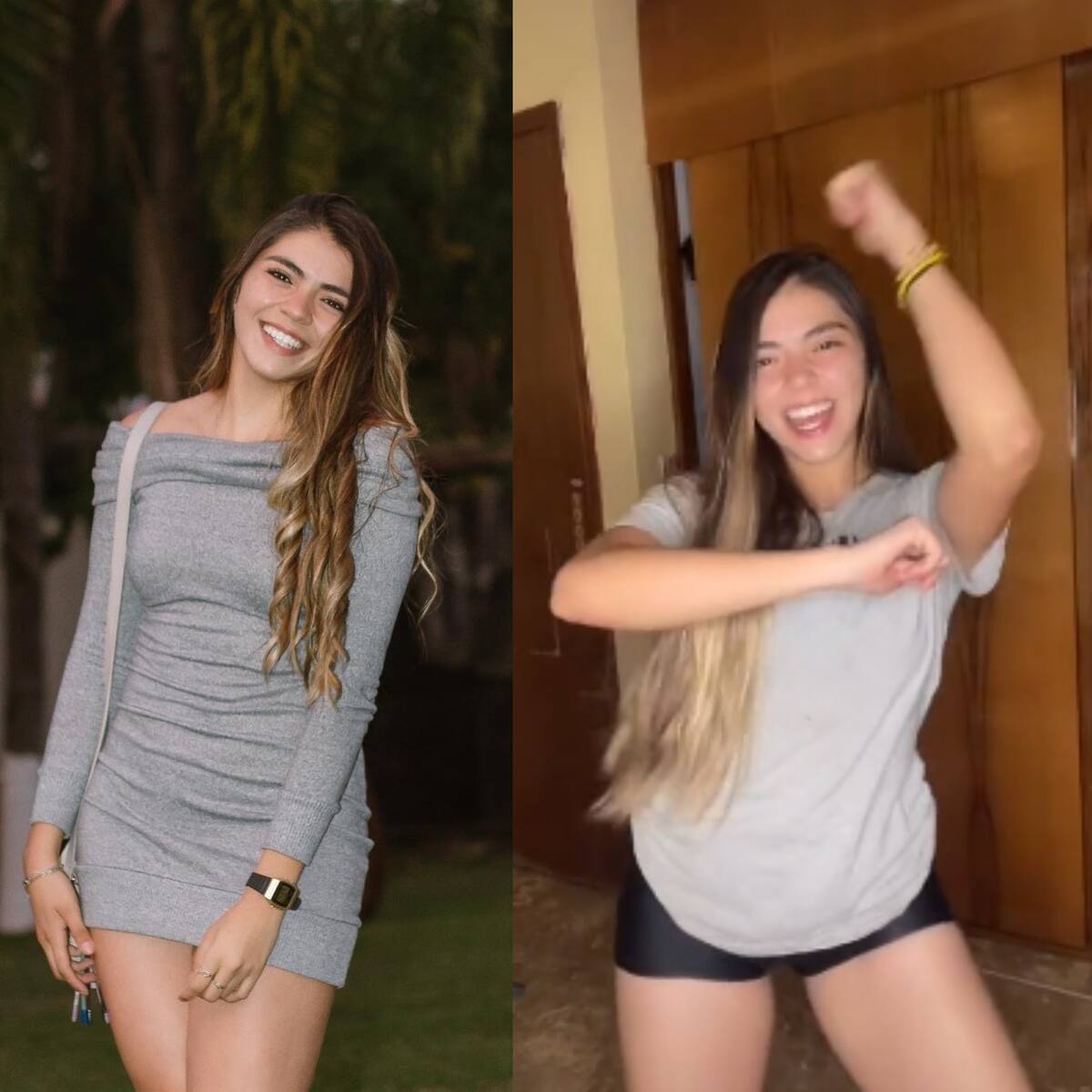 Video: ¡Qué susto! Mujer grababa un TikTok y una sombra le abrió el closet