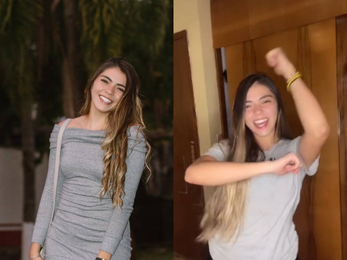 Video: ¡Qué susto! Mujer grababa un TikTok y una sombra le abrió el closet