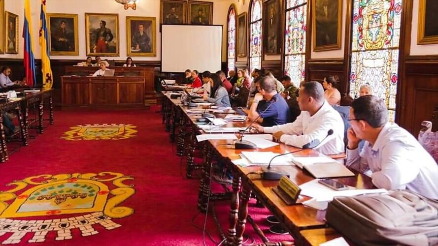 La denuncia fue realizada durante una sesión del Concejo Municipal en la que se revisaron los temas de seguridad ciudadana . Foto: Alcaldía de Popayán