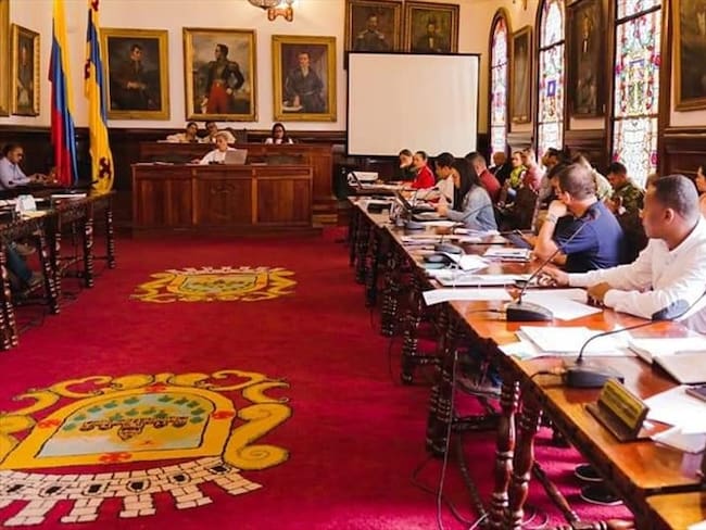 La denuncia fue realizada durante una sesión del Concejo Municipal en la que se revisaron los temas de seguridad ciudadana . Foto: Alcaldía de Popayán