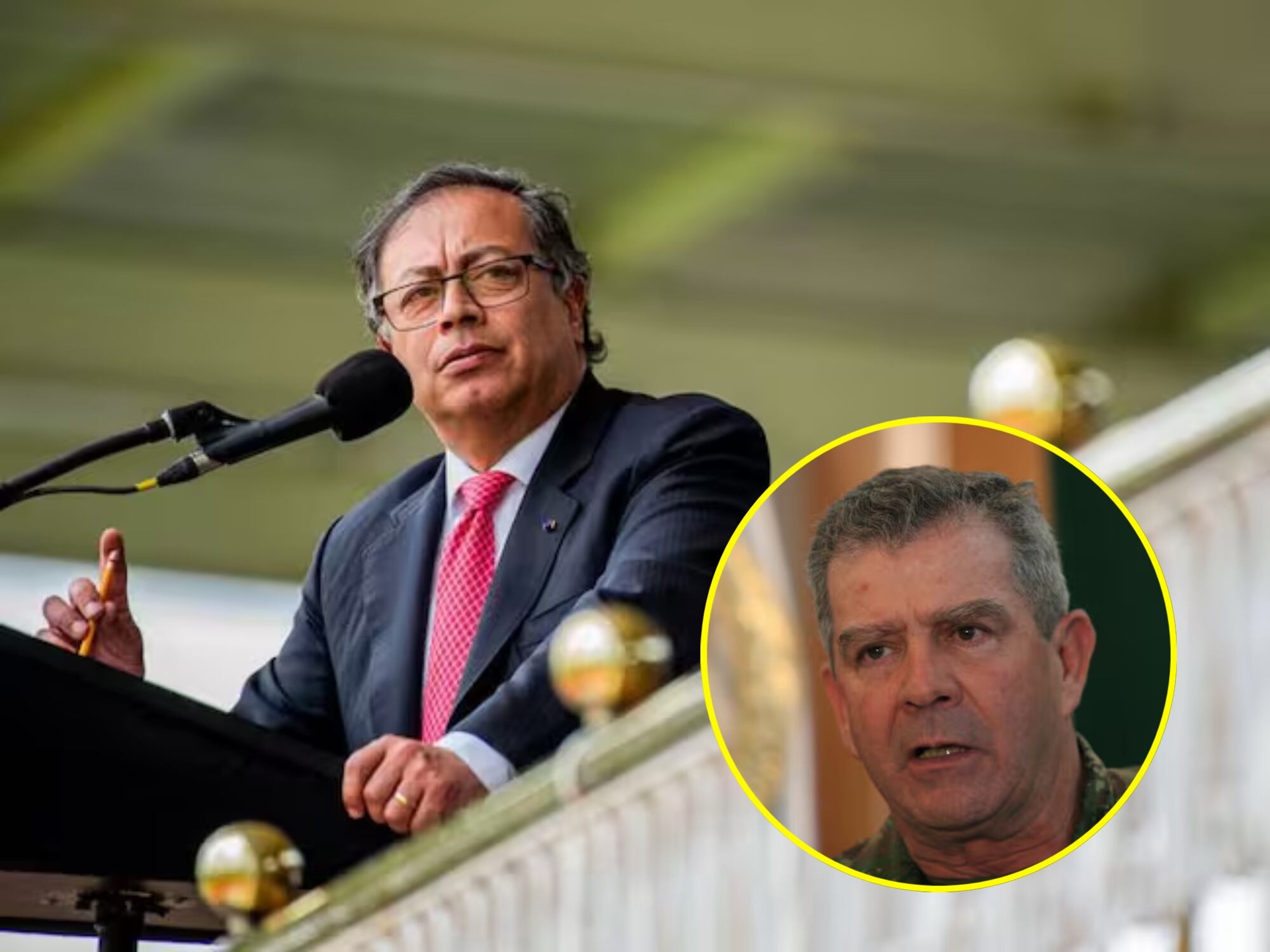 Gustavo Petro y general Mario Montoya