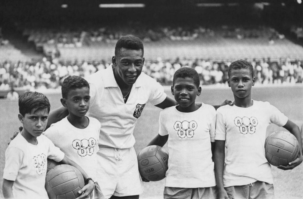Pele en Santos (Photo by Pictorial Parade/Archive Photos/Getty Images)