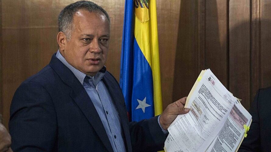 Diosdado Cabello, presidente del órgano que rige en Venezuela con poder absoluto. Foto: Getty Images