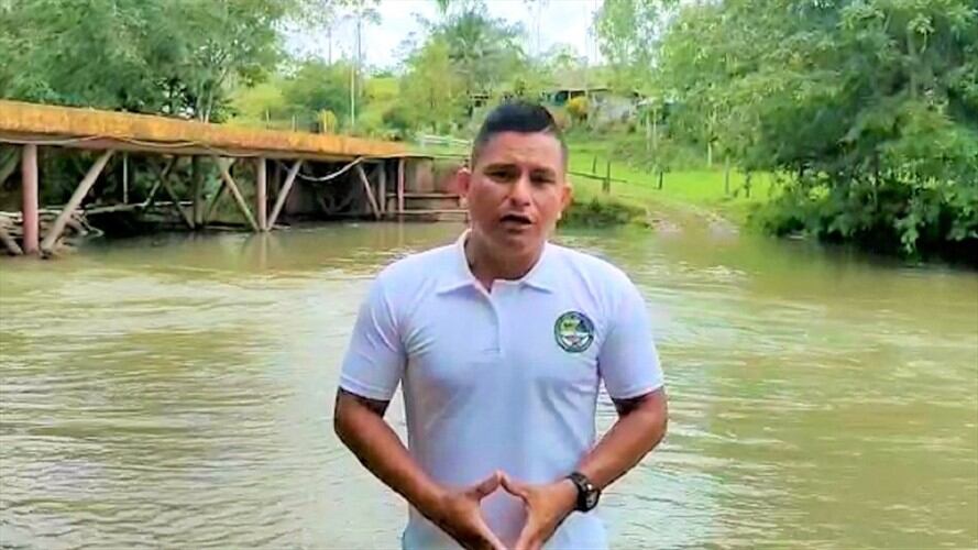 Jhon Fredy Cuellar, jefe de la Oficina Asesora para la Gestión del Riesgo y Desastres de Piamonte. Foto: Cortesía