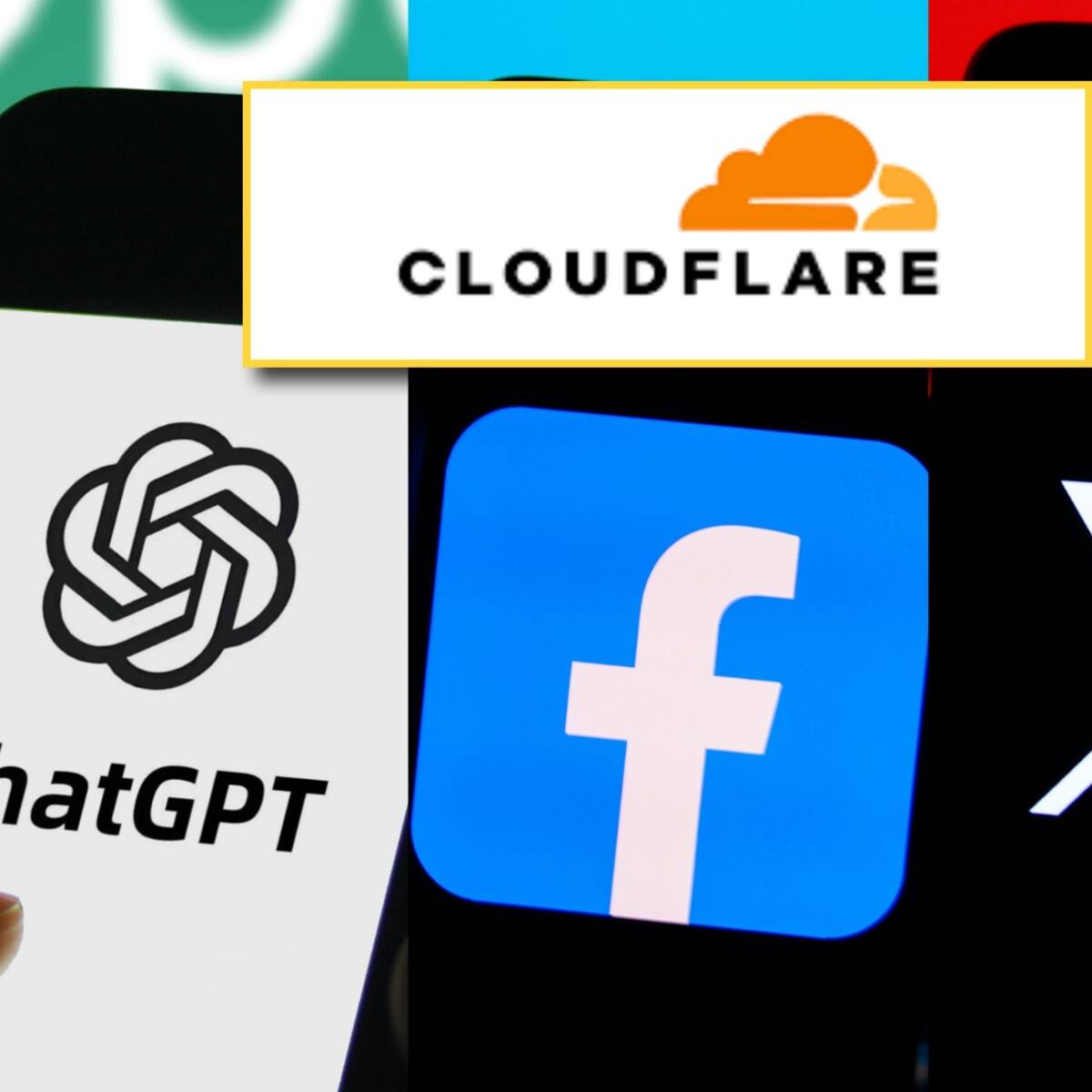ChatGPT, Facebook y X sufren fallos tras caída de Cloudflare: Hay millones de usuarios afectados