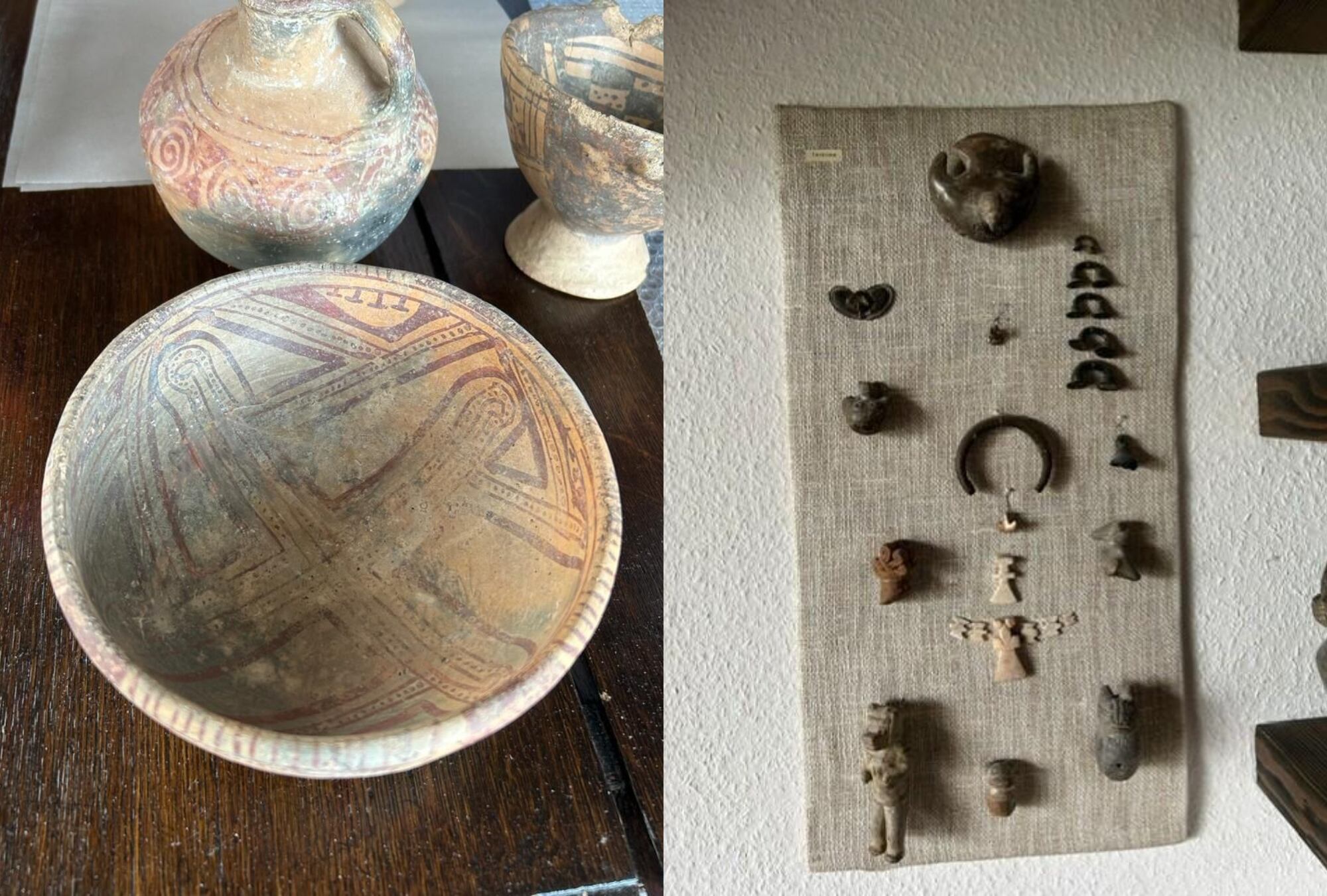 Cancillería recupera más de 70 piezas prehispánicas que serán repatriadas desde Alemania. Foto: Cancillería.