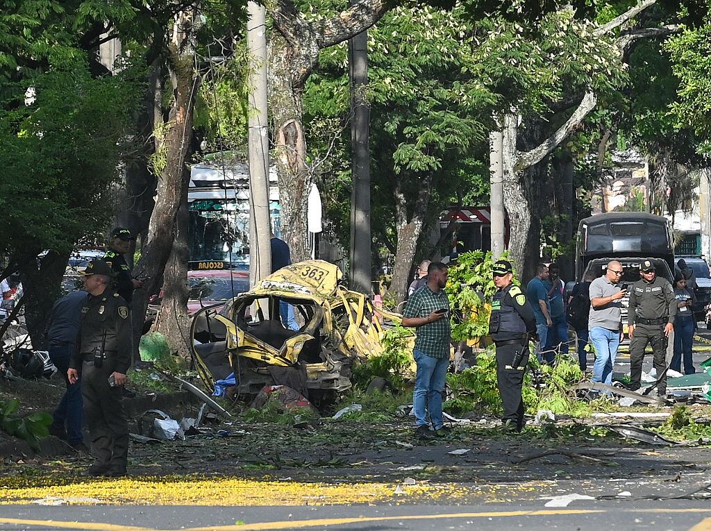 Atentado en Cali. (Photo by OSWALDO PAEZ/AFP via Getty Images)