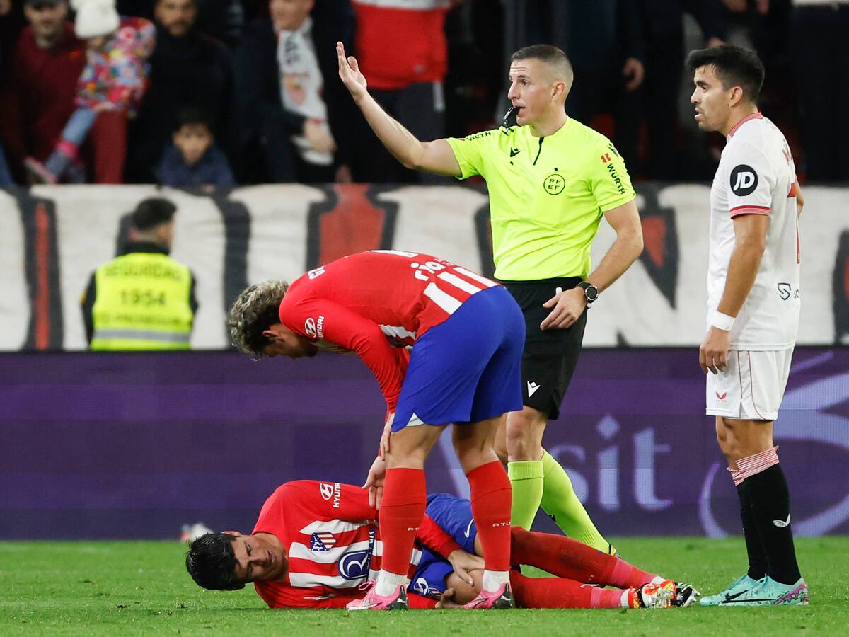 Álvaro Morata, baja en el Atlético de Madrid durante tres semanas