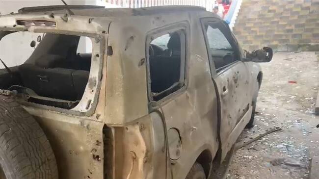 ELN responsable del ataque contra la iglesia y la casa cural en Hacarí. Foto: Cortesía