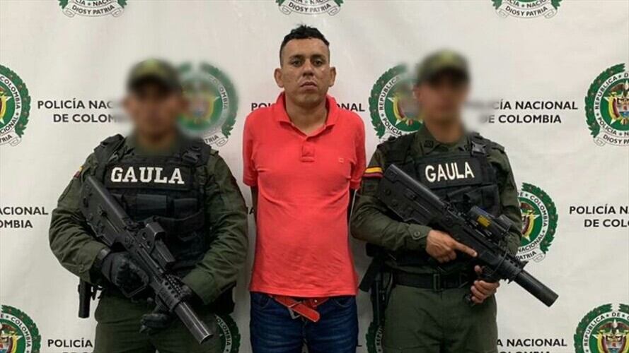 Dency Jesús Escorcia, alias Visaje, es un presunto extorsionista de la banda ‘Los Costeños’. Foto: Policía Nacional