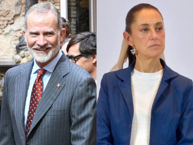 Rey Felipe VI y Claudia Sheinbaum. I Foto: Getty Images.