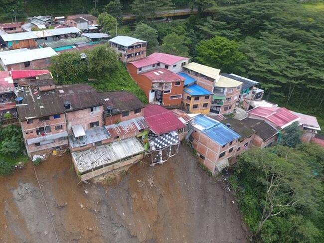Emergencia invernal en Guayabetal. Foto: Twitter Gobernación de Cundinamarca