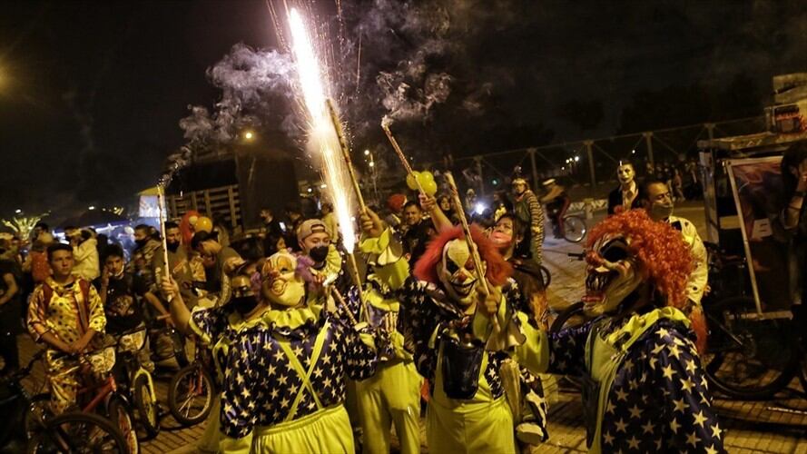 Durante el fin de semana de Halloween, más de 189 personas capturadas en flagrancia en diferentes localidades. Foto: Colprensa / ÁLVARO TAVERA