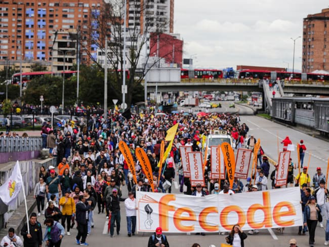 Paro Fecode 2024. Foto: Colprensa.