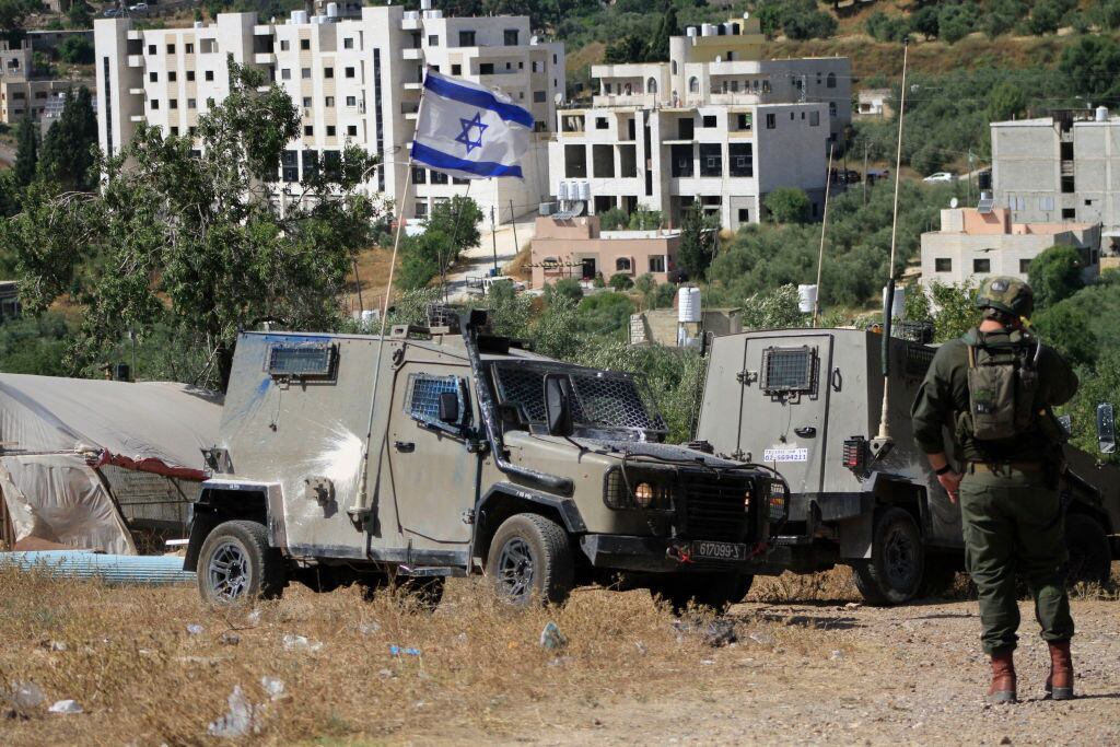 Patrulla del ejército israelí. Foto: Nasser Ishtayeh/SOPA Images/LightRocket vía Getty Images