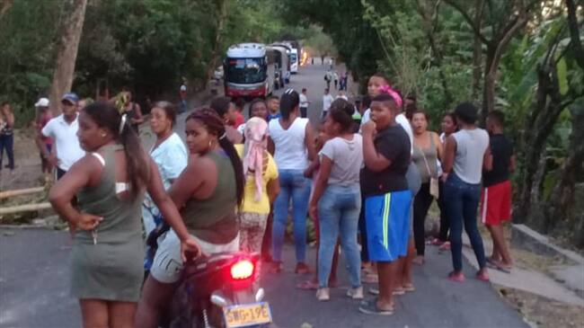 Los manifestantes afirmaron que este viernes bloquearán otra vez la carretera internacional a partir de las 8 de la mañana . Foto: Cortesía Diana Muñoz