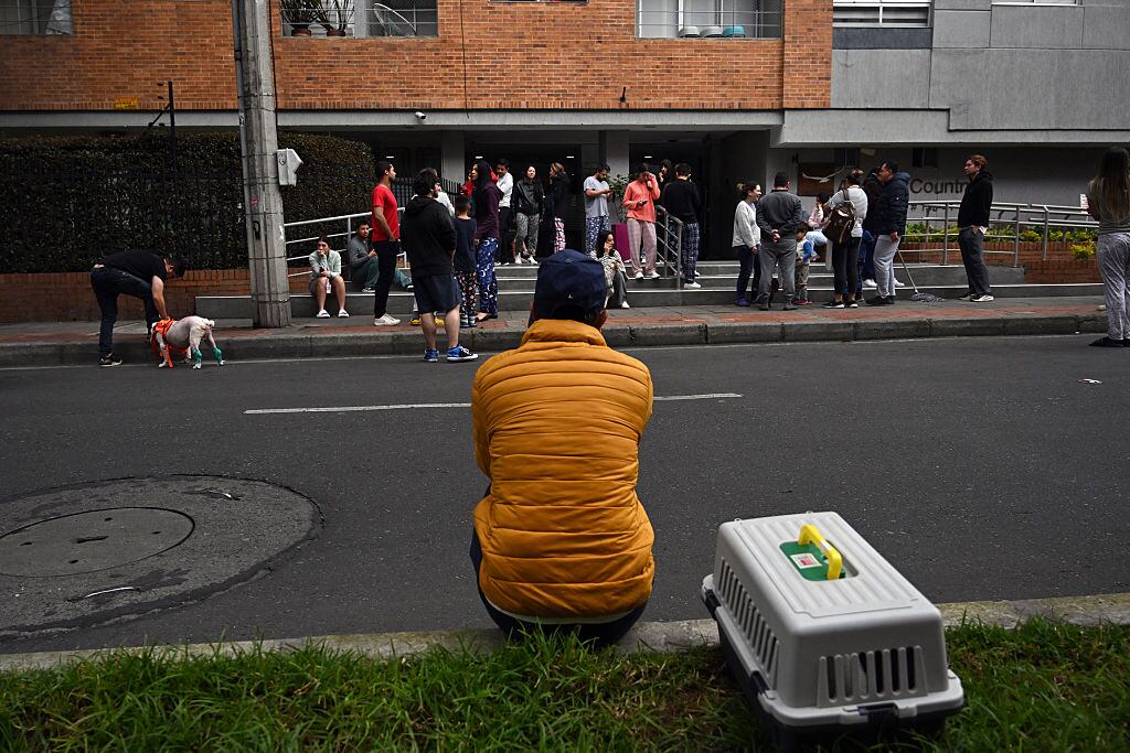 Sismo en Colombia. (Photo by RAUL ARBOLEDA/AFP via Getty Images)