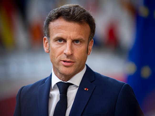 El presidente de Francia, Emmanuel Macron, pidió negociaciones entre Kiev y Moscú
