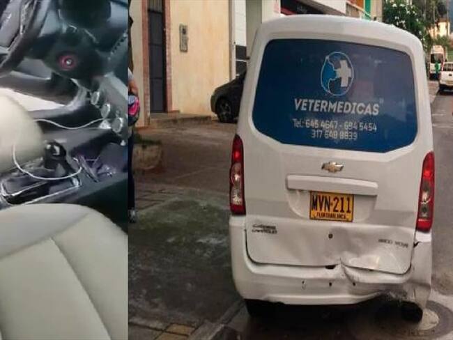 Accidente de tránsito Bucaramanga. Foto: Suministrada del video .