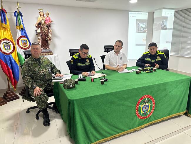 Instalan Puesto de Mando Unificado para monitorear paro convocado por líderes de La Mojana. Foto: prensa Gobernación de Córdoba.