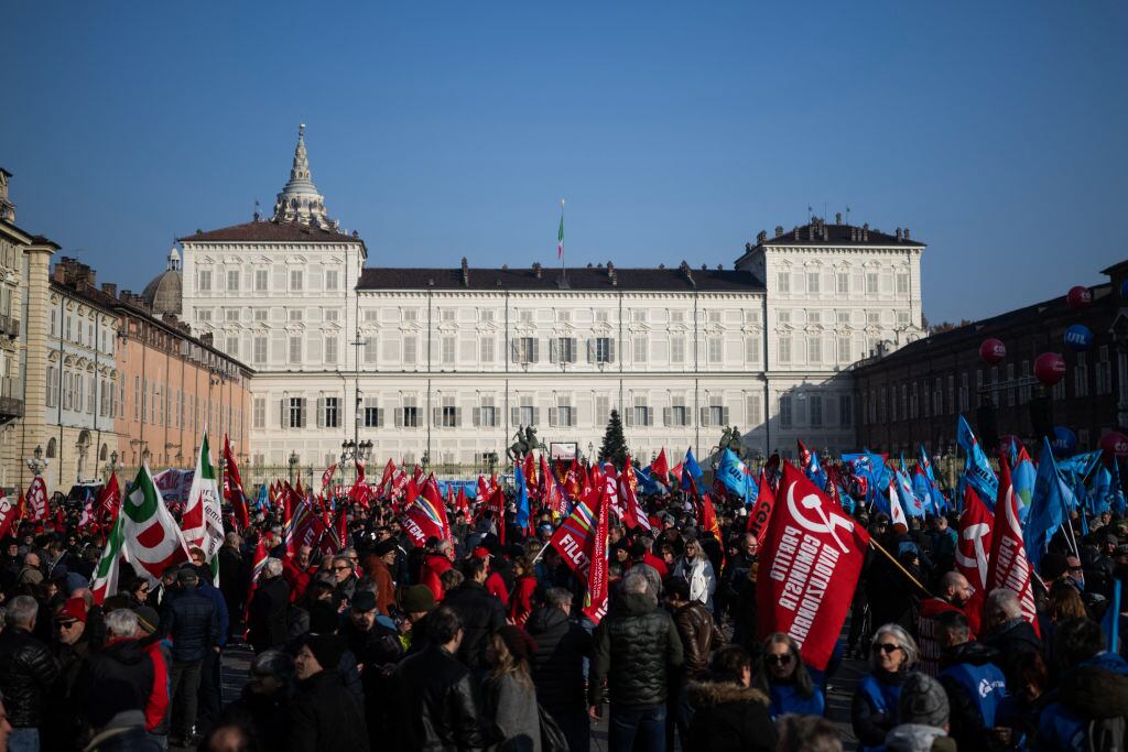 Protestas en Italia. I Foto: MARCO BERTORELLO/AFP via Getty Images.