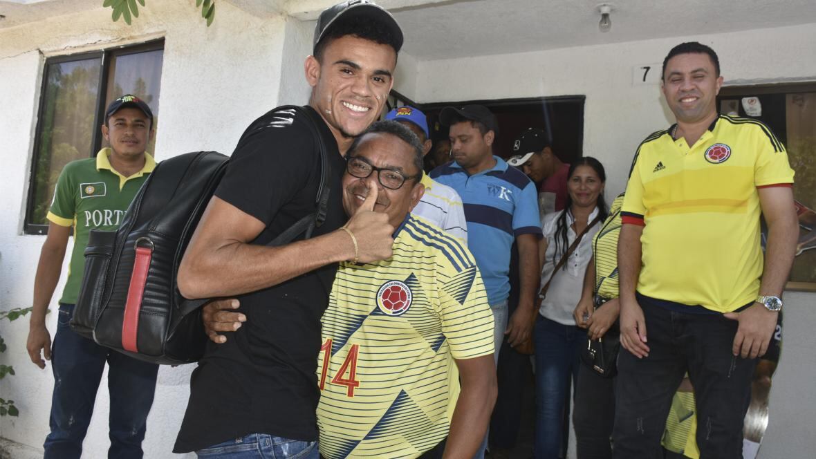 Luis Díaz junto a su padre / Héctor Palacio