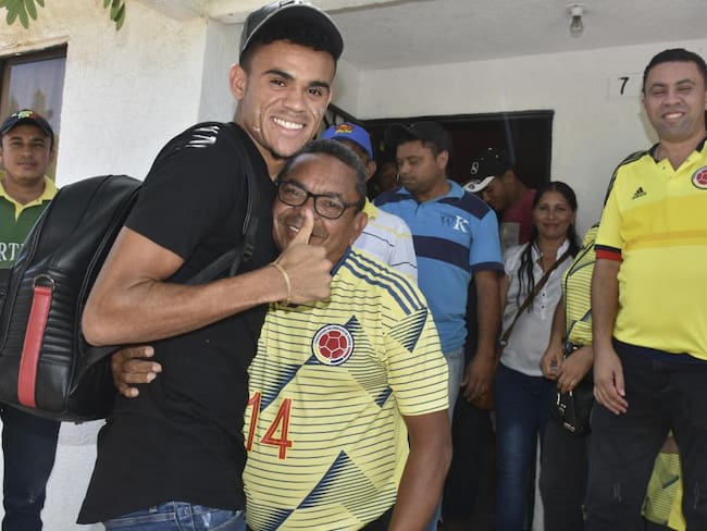 Luis Díaz junto a su padre / Héctor Palacio