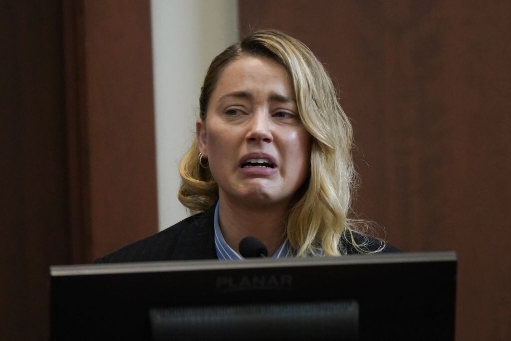 Amber Heard en medio del juicio. Foto: ELIZABETH FRANTZ / POOL / AFP via Getty Images
