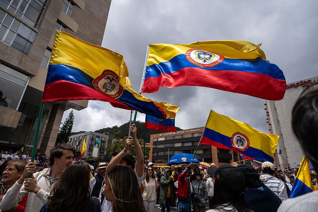 Imagen de referencia de bandera de Colombia. Foto: Getty Images.