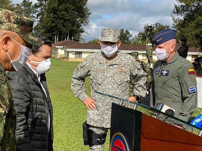 La cúpula militar y el Alto Comisionado para la Paz visitaron la ciudad de Popayán para estudiar los hechos violentos en Cauca . Foto: W Radio