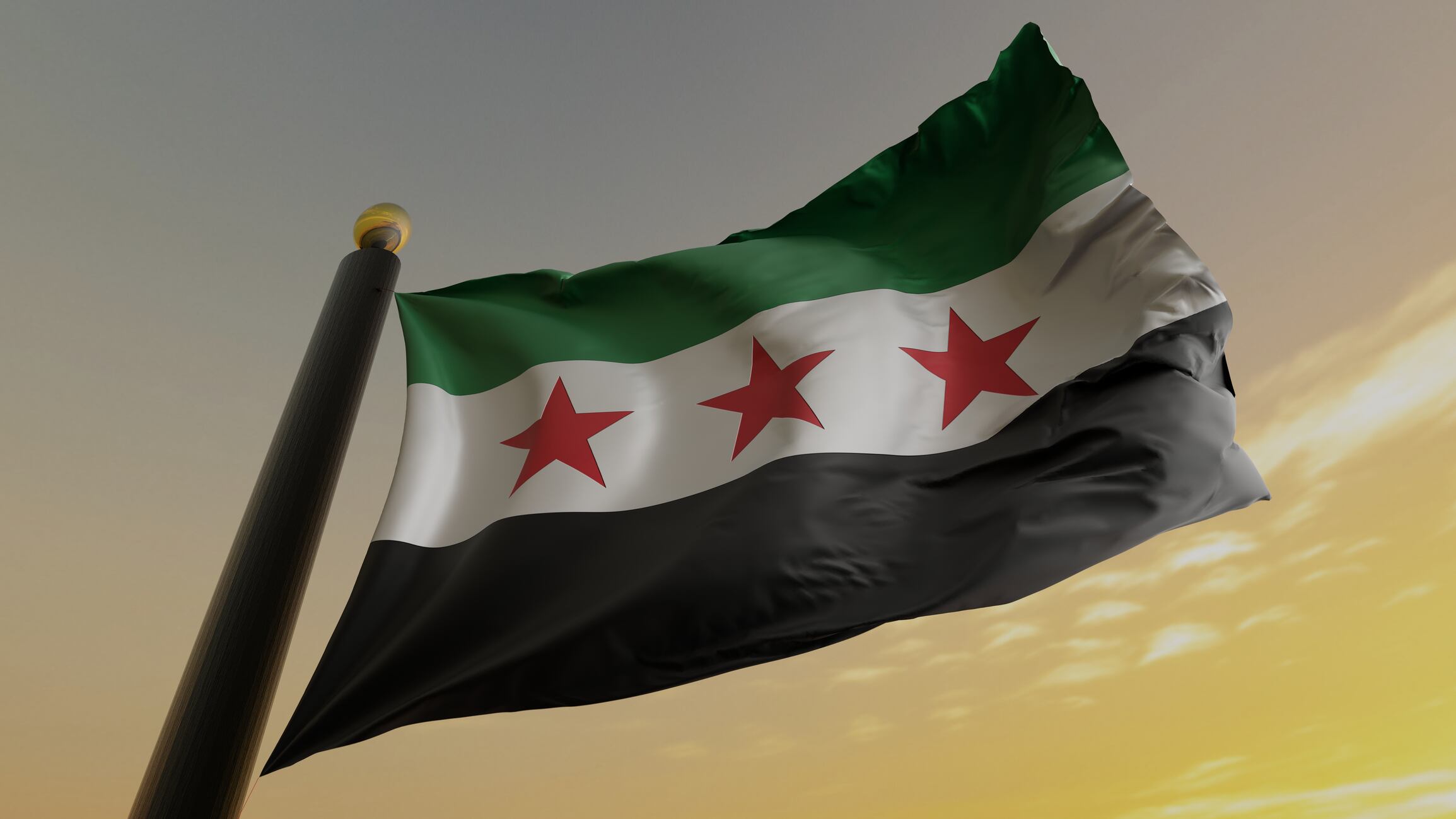Bandera de Siria. I Foto: Getty Images.