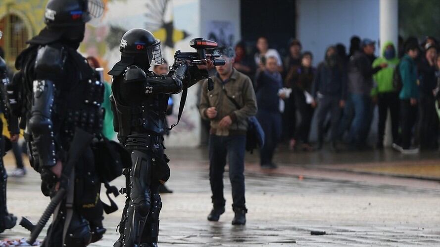 El funcionario del Esmad aseguró que no le disparó a Dilan Cruz. Foto: Colprensa