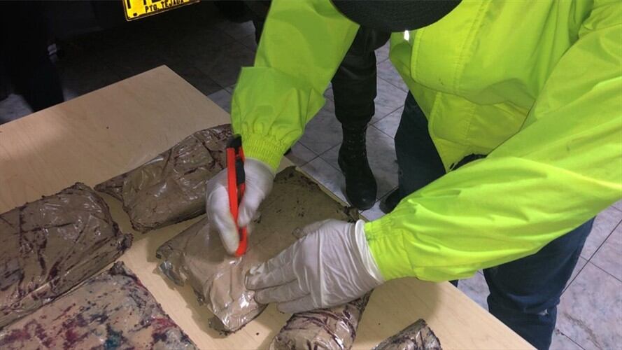 Duro golpe contra el narcotráfico en el sur del país. Foto: Cortesía Policía Nacional