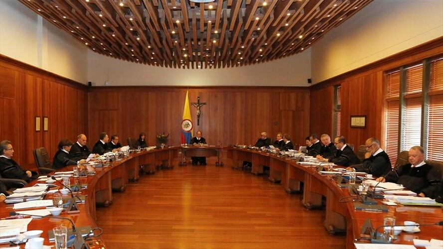 Sala de la Corte Suprema de Justicia de Colombia. Foto: Colprensa.