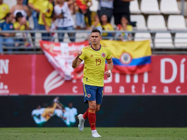 Rafael Santos Borre de Colombia. (Photo by Silvestre Szpylma/Quality Sport Images/Getty Images)