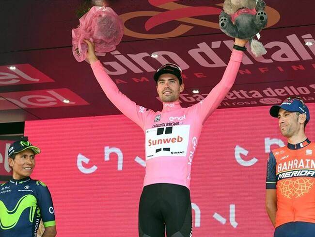 Nairo Quintana, subcampeón del Giro de Italia. Foto: Agencia EFE