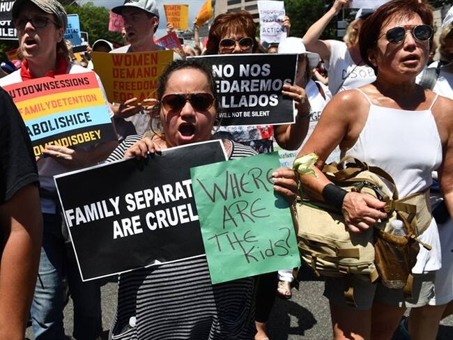 Abuelas que viajan por EE.UU. en contra de la separación de niños de padres inmigrantes