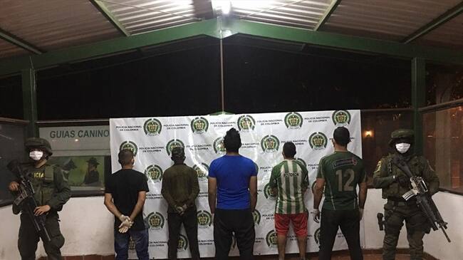 Capturadas cinco personas por explotación ilícita de yacimientos mineros. Foto: Cortesía