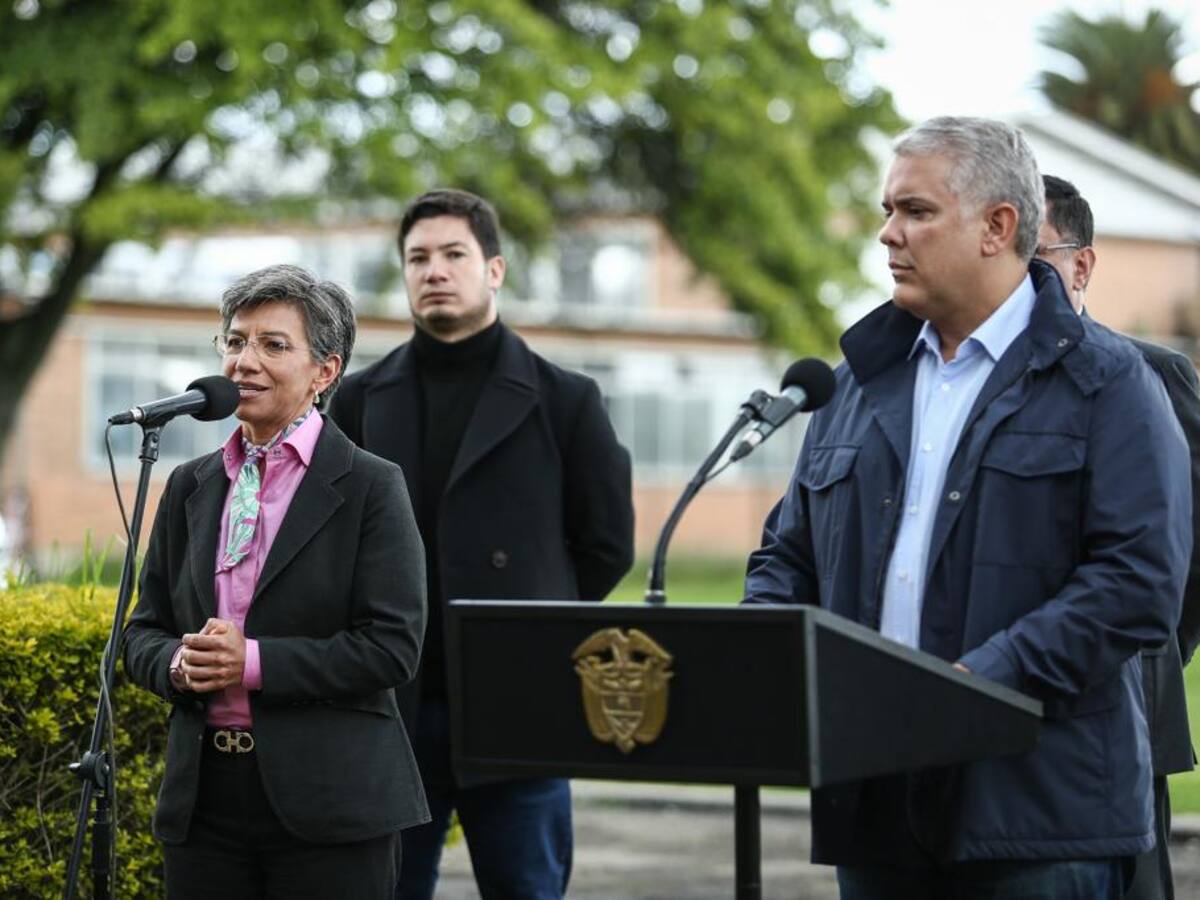 Claudia López e Iván Duque anunciaron proyecto para ampliar la calle 13
